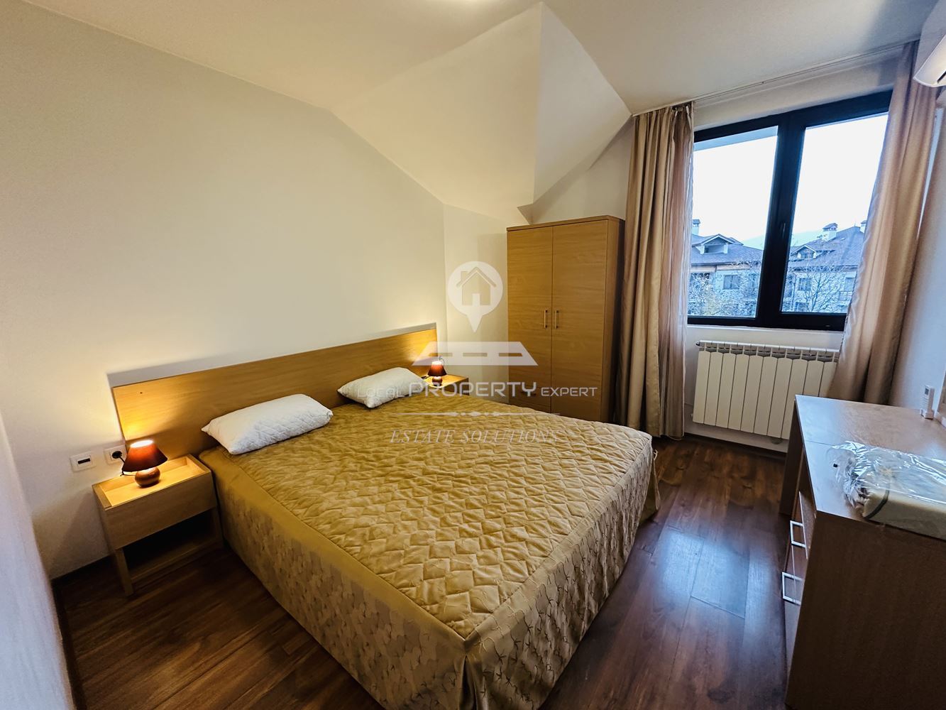 НАПЪЛНО ОБЗАВЕДЕН, ТРИСТАЕН АПАРТАМЕНТ ПОД НАЕМ В СГРАДА "ЕЛЕГАНТ ЛОДЖ" ГР. БАНСКО. - 0