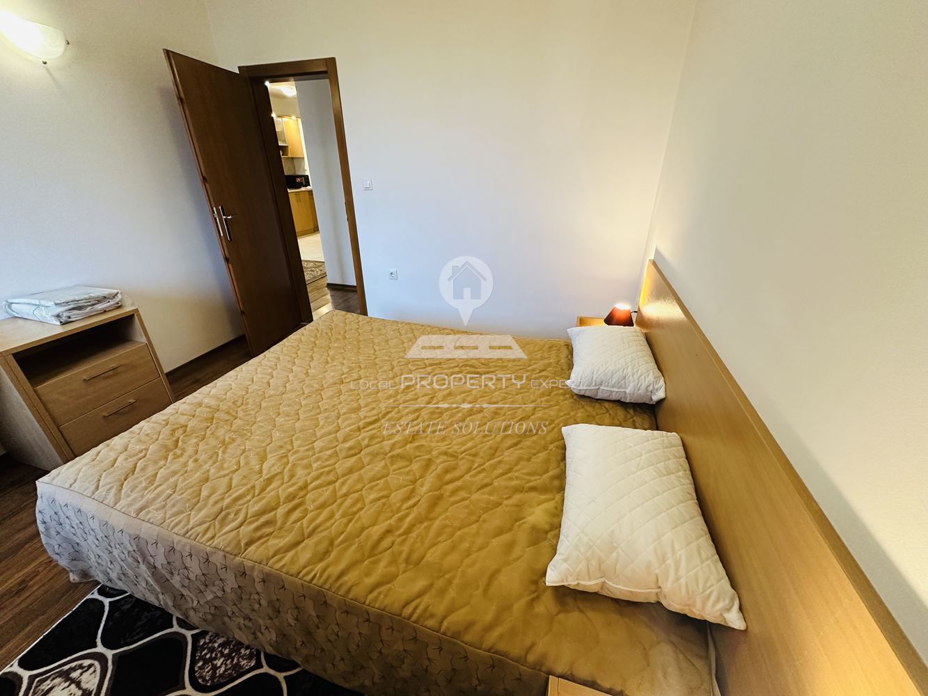 НАПЪЛНО ОБЗАВЕДЕН, ТРИСТАЕН АПАРТАМЕНТ ПОД НАЕМ В СГРАДА "ЕЛЕГАНТ ЛОДЖ" ГР. БАНСКО. - 0