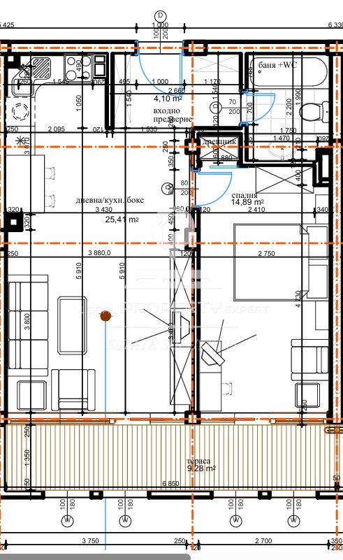 ЮЖЕН ДВУСТАЕН АПАРТАМЕНТ В ЖИЛИЩНА СГРАДА "ORCHARD", ГР. БАНСКО - 0