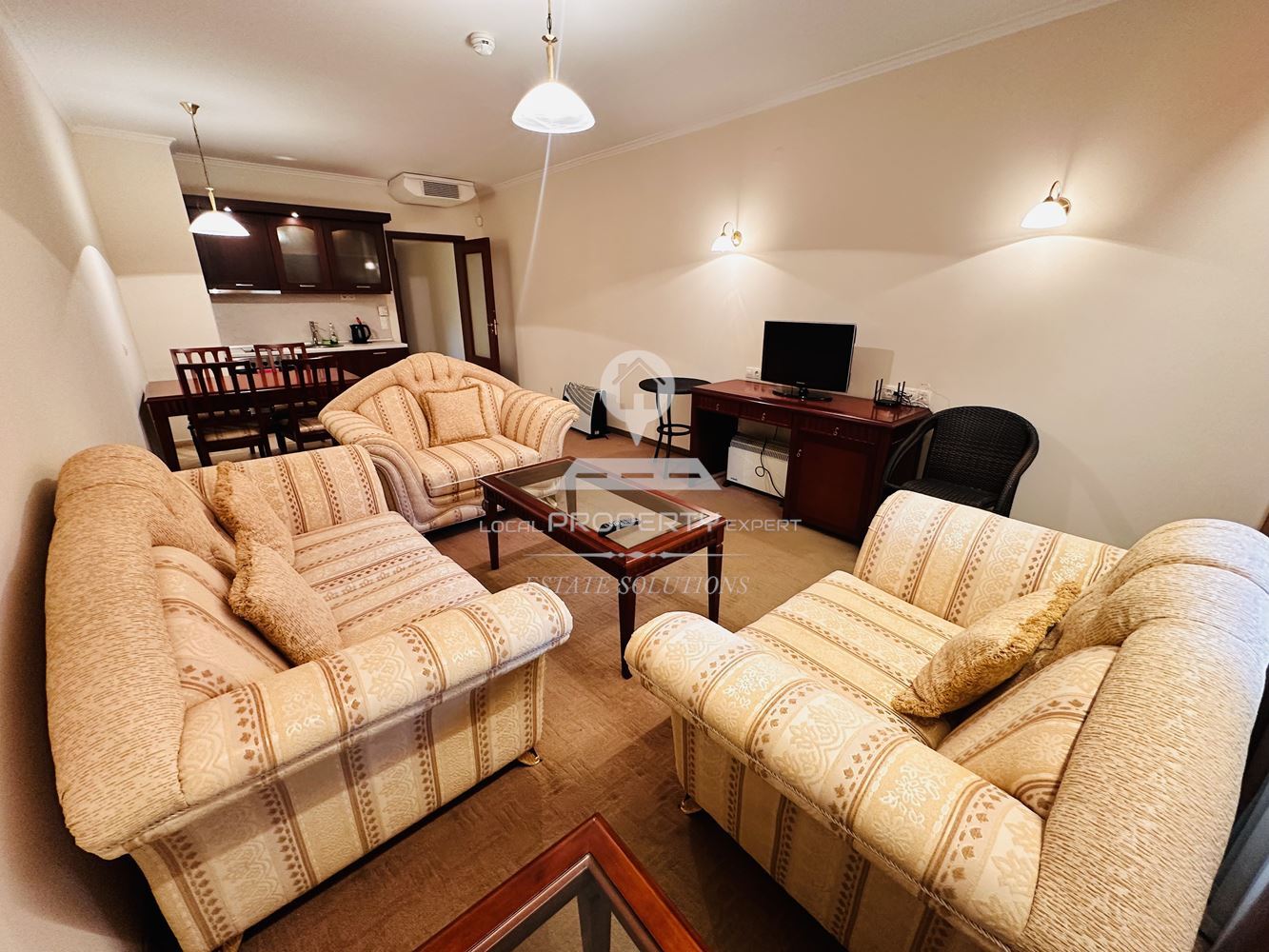 ЛУКСОЗНО ОБЗАВЕДЕН ТРИСТАЕН АПАРТАМЕНТ В КОМПЛЕКЕС "ДАУНТАУН", УЛ. СТРАГИТЕ, КВ. ГЛАЗНЕ, ГР. БАНСКО. - 0