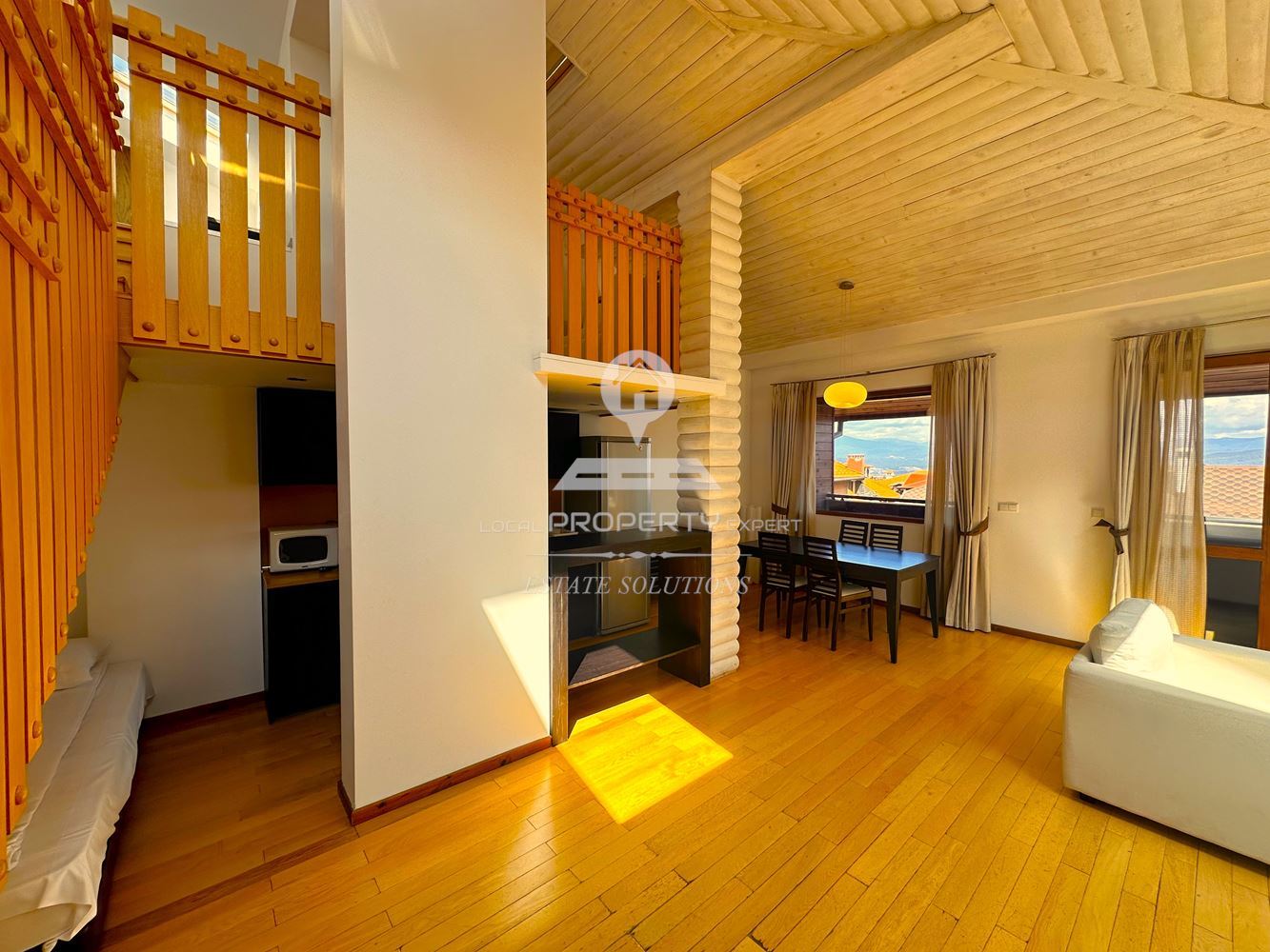 ПРОСТОРЕН, ОБЗАВЕДЕН ДВУСТАЕН АПАРТАМЕНТ В СГРАДА "BELLEVUE", ГР. БАНСКО. - 0