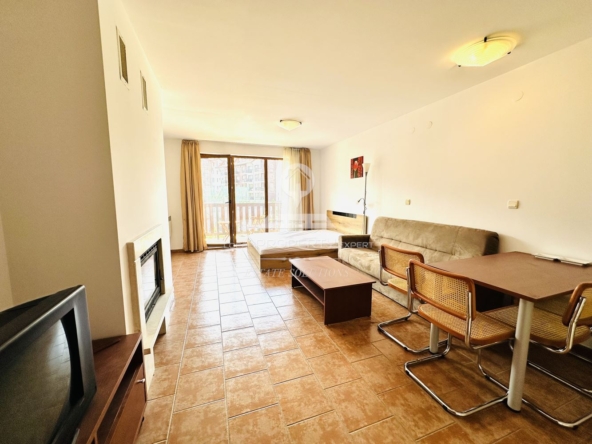 ОБЗАВЕДЕНО, ЮЖНО СТУДИО В ЖИЛИЩНА СГРАДА "ПРЕСПА", КВ. ГРАМАДЕТО, ГР. БАНСКО - 0