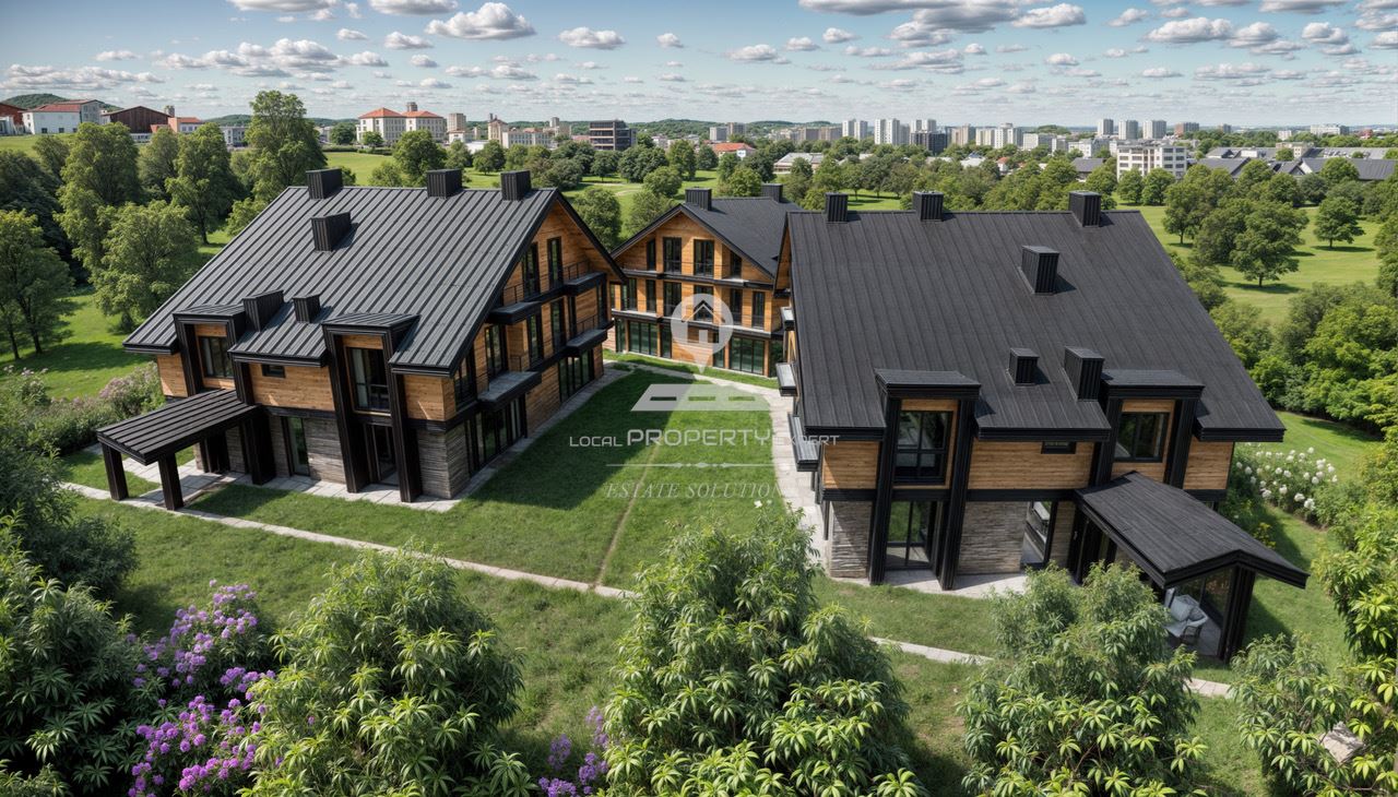 ЛУКСОЗНИ КЪЩИ С ФУНКЦИОНАЛНО РАЗПРЕДЕЛЕНИЕ НА МЕТРИ ОТ СКИ ЗОНАТА НА ГР. БАНСКО - 0