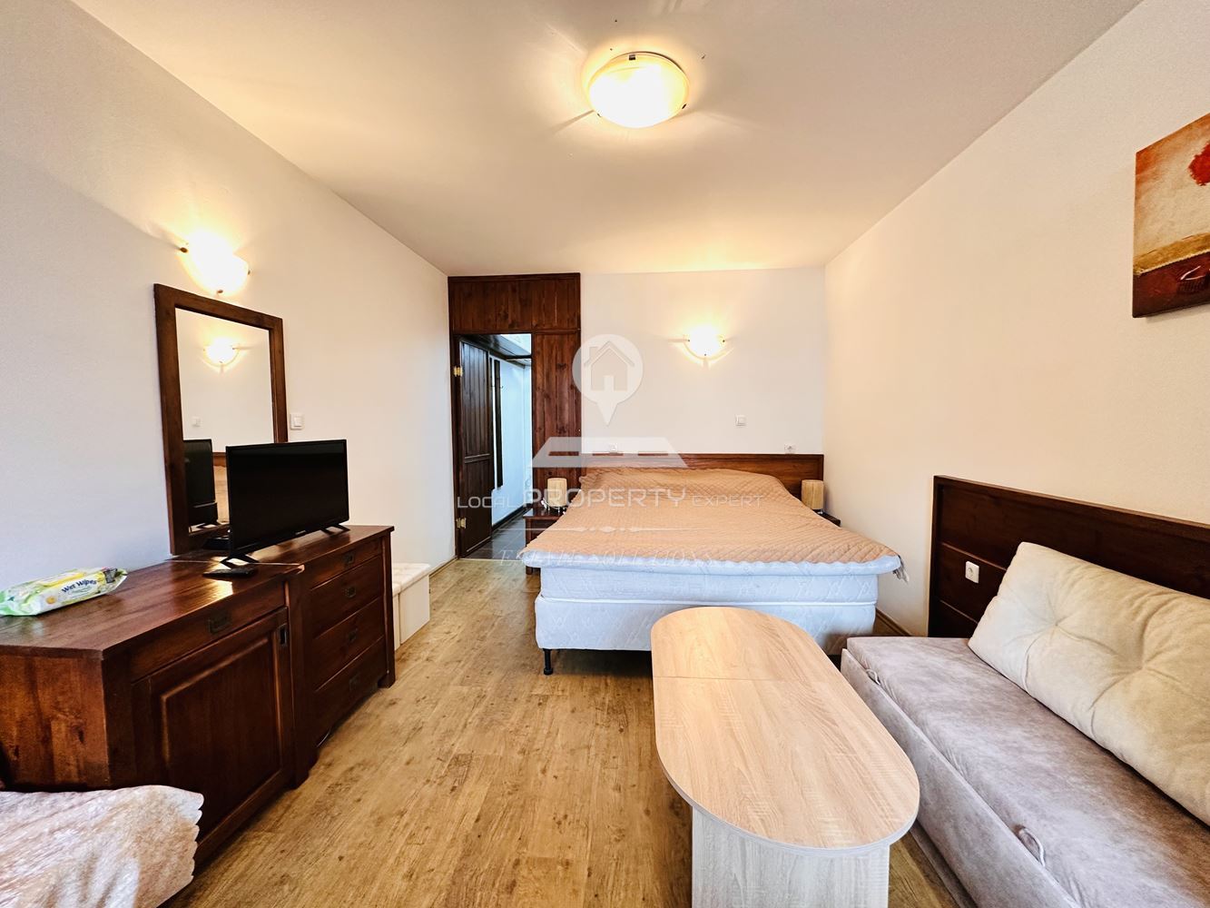 НАПЪЛНО ОБЗАВЕДЕНО СТУДИО С ТОП ЛОКАЦИЯ В СГРАДА "ТАМПЛИЕР", КВ. ГРАМАДЕТО, ГР. БАНСКО. - 0