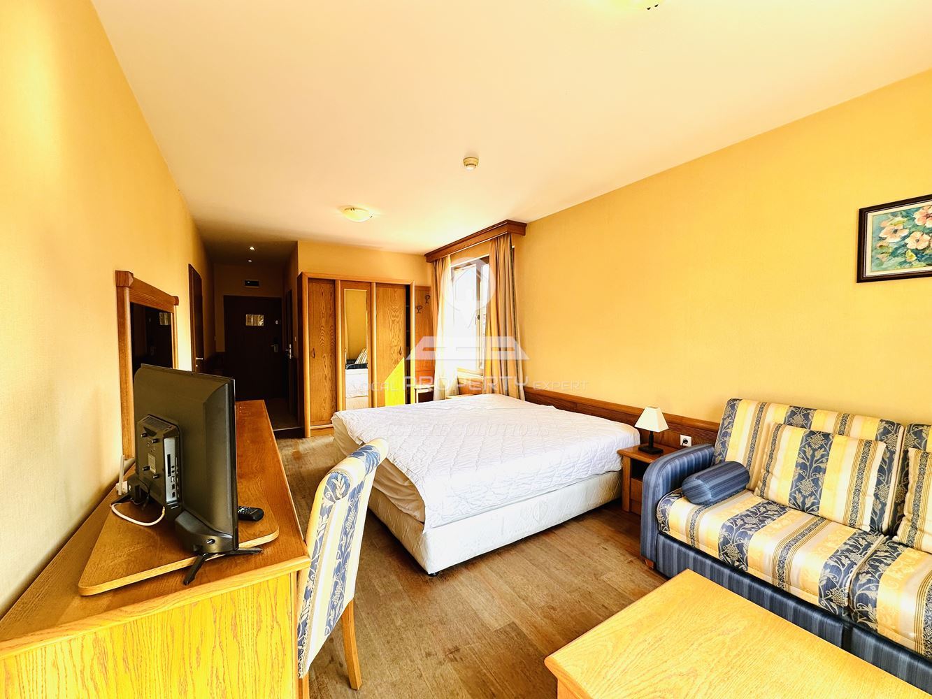 ЮЖЕН ДВУСТАЕН, ОБЗАВЕДЕН АПАРТАМЕНТ В КОМПЛЕКС "БЕЛВЮ РЕЗИДЕНС", УЛ. "НАЙДЕН ГЕРОВ" 1, ГР. БАНСКО. - 0