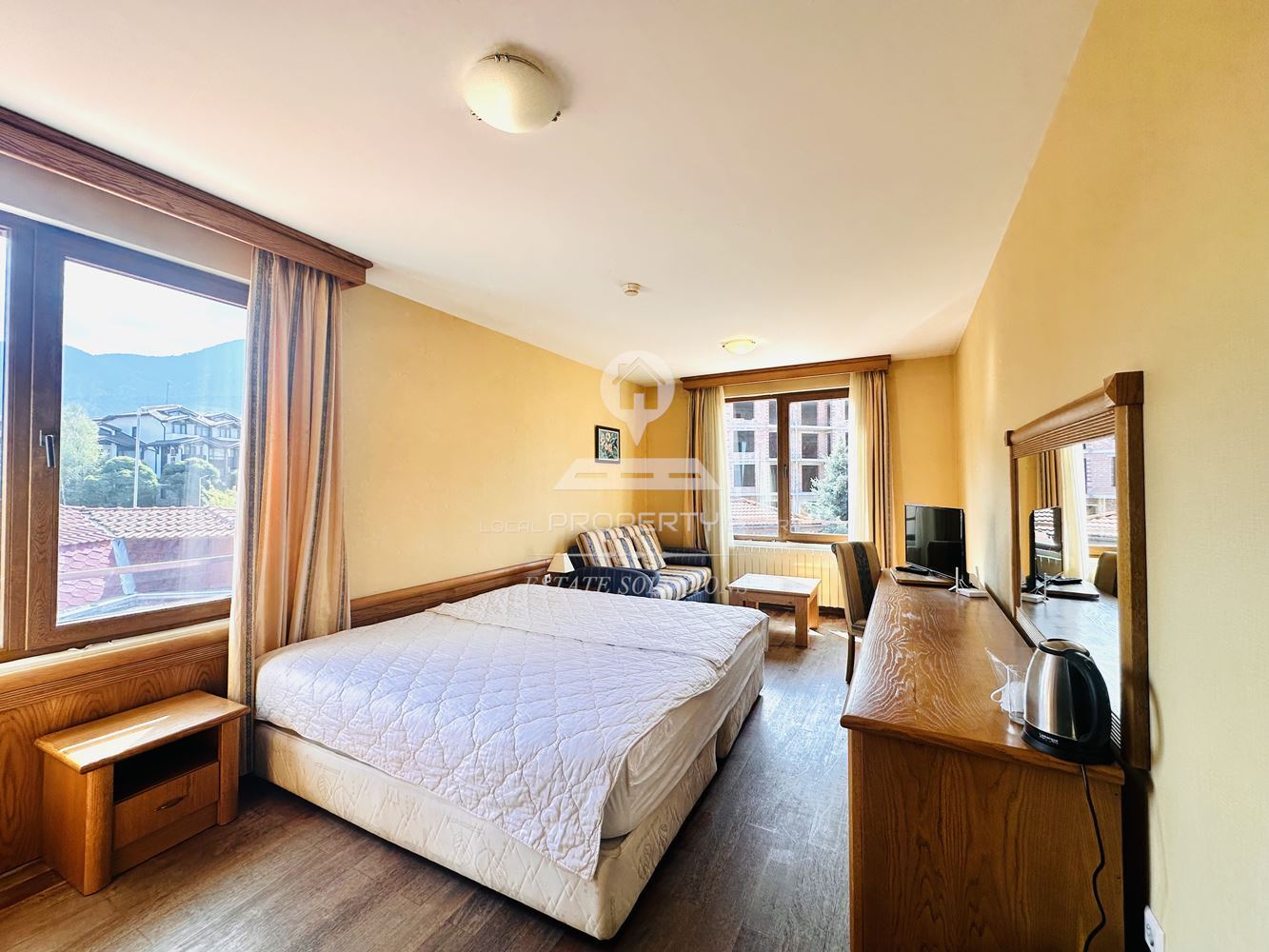 ЮЖЕН ДВУСТАЕН, ОБЗАВЕДЕН АПАРТАМЕНТ В КОМПЛЕКС "БЕЛВЮ РЕЗИДЕНС", УЛ. "НАЙДЕН ГЕРОВ" 1, ГР. БАНСКО. - 0