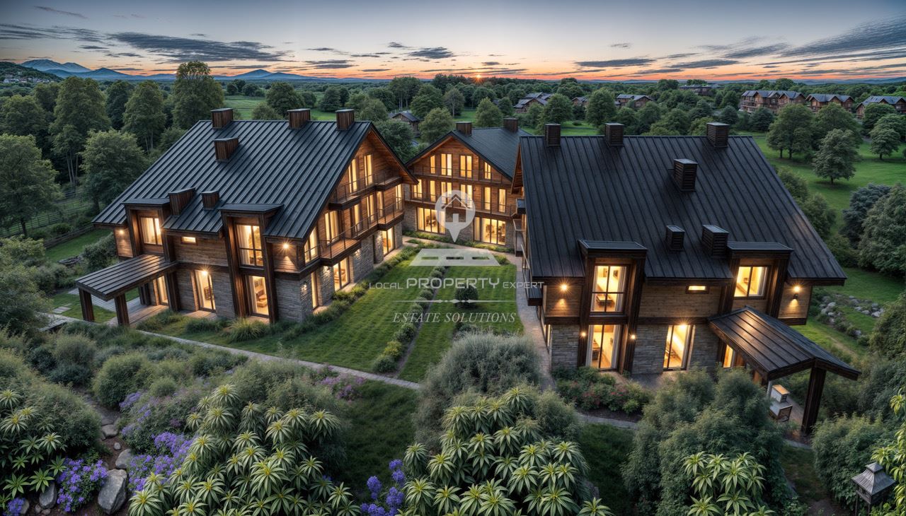 ЛУКСОЗНИ КЪЩИ С ФУНКЦИОНАЛНО РАЗПРЕДЕЛЕНИЕ НА МЕТРИ ОТ СКИ ЗОНАТА НА ГР. БАНСКО - 0