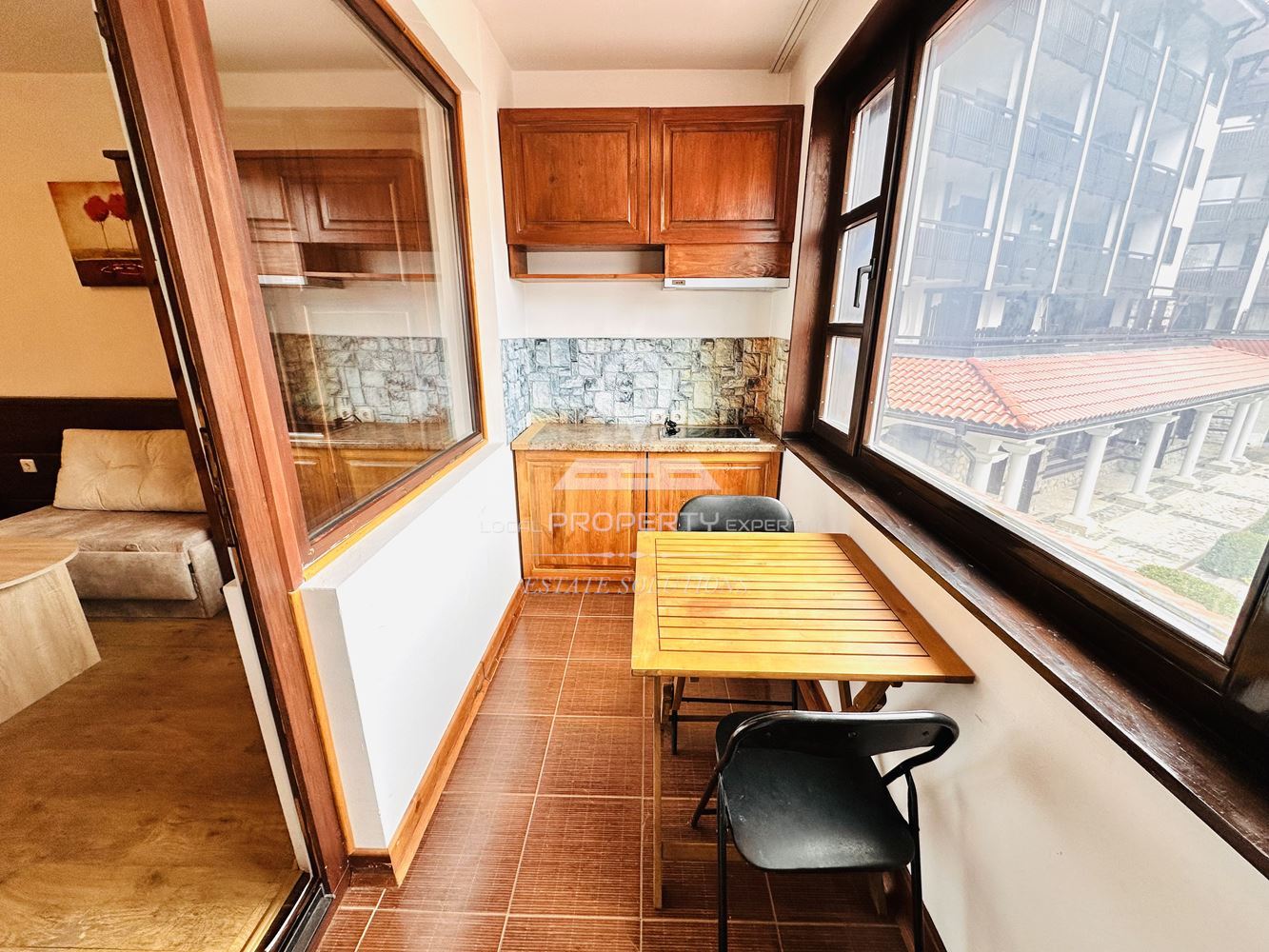 НАПЪЛНО ОБЗАВЕДЕНО СТУДИО С ТОП ЛОКАЦИЯ В СГРАДА "ТАМПЛИЕР", КВ. ГРАМАДЕТО, ГР. БАНСКО. - 0