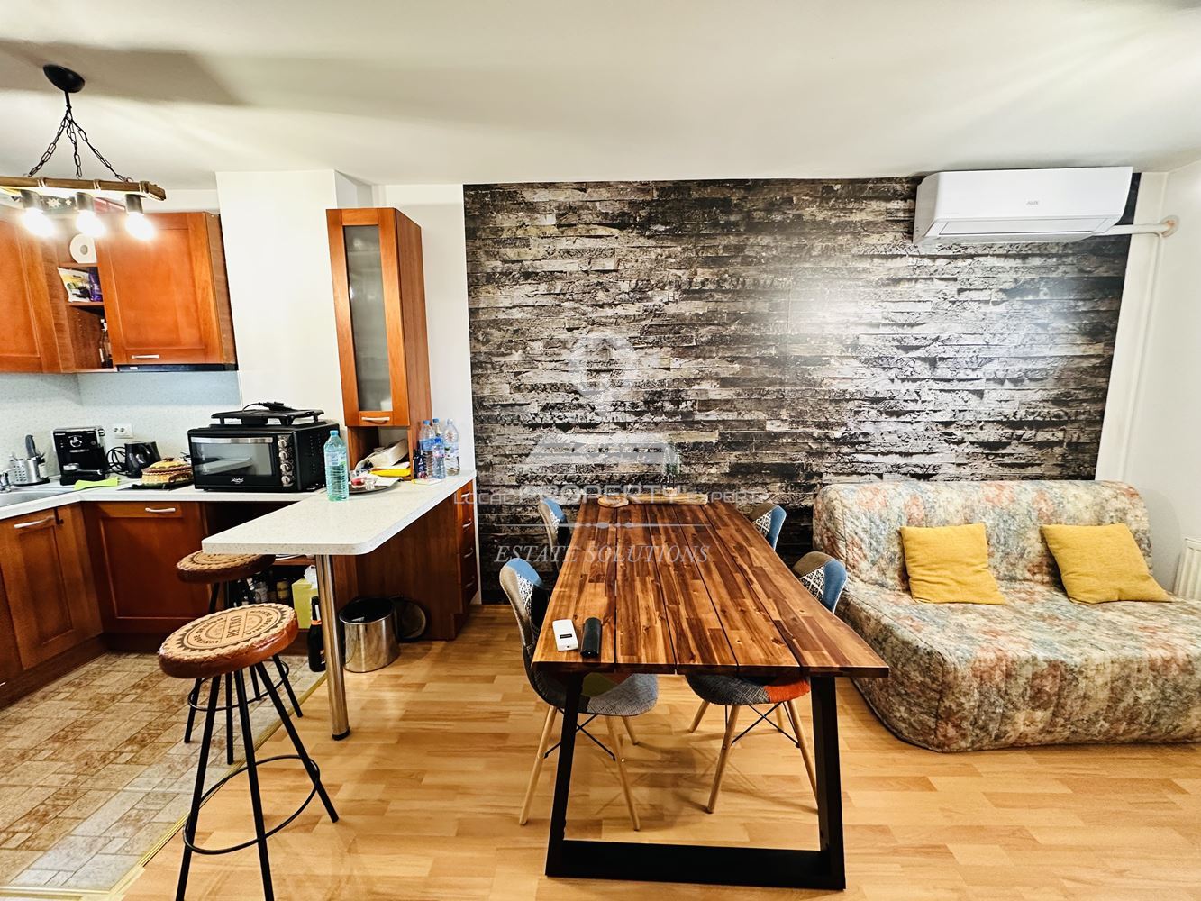 НАПЪЛНО ОБЗАВЕДЕН ДВУСТАЕН АПАРТАМЕНТ В СГРАДА "MAUNTAIN PARADISE" 1, УЛ. МУРАТОВО ЕЗЕРО, КВ. ГЛАЗНЕ, ГР. БАНСКО. - 0