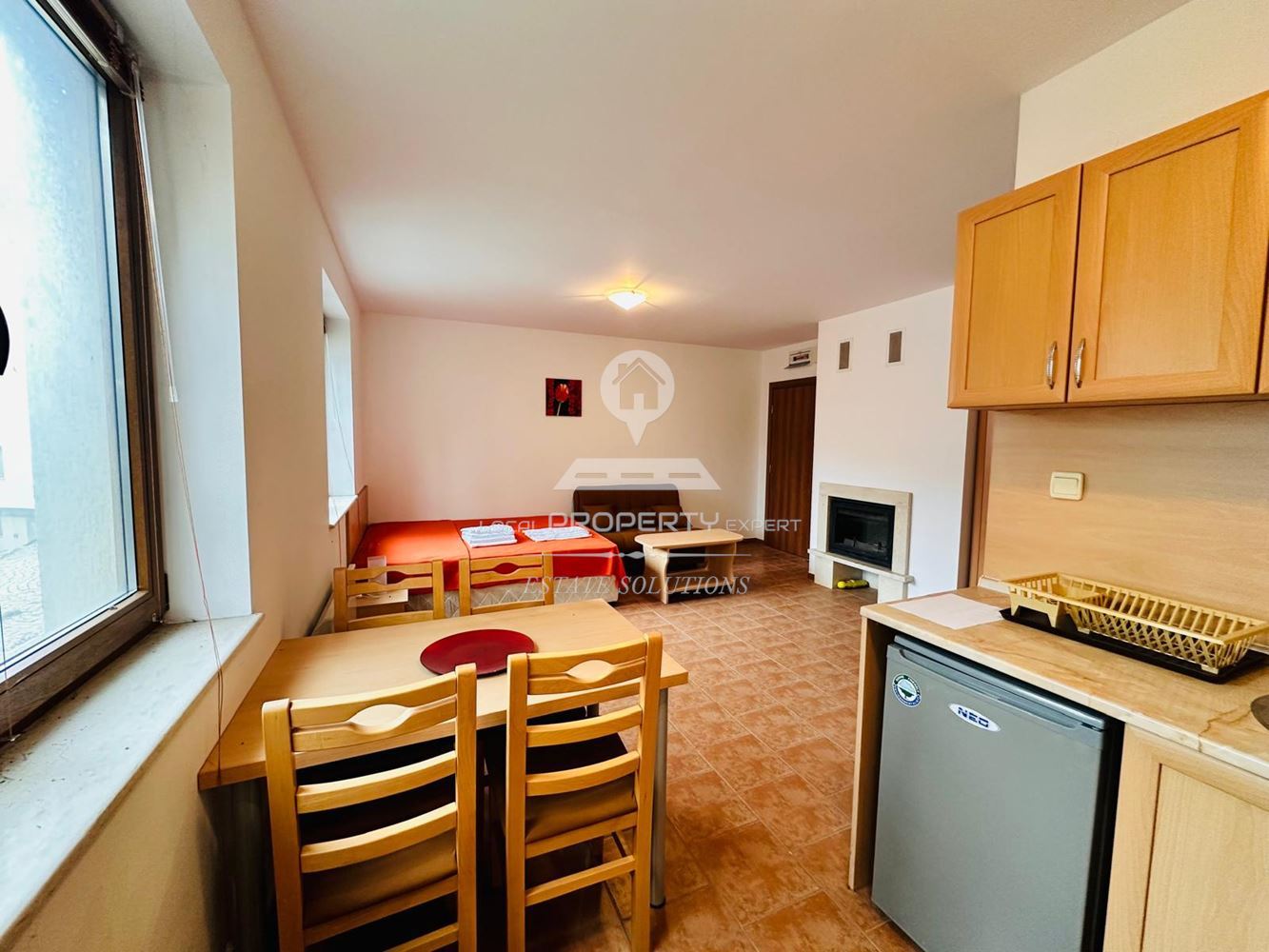 ОБЗАВЕДЕНО СТУДИО ПОД НАЕМ В ЖИЛИЩНА СГРАДА "СТАРИЯТ ХАН", М. ГРАМАДЕТО ГР.БАНСКО - 0