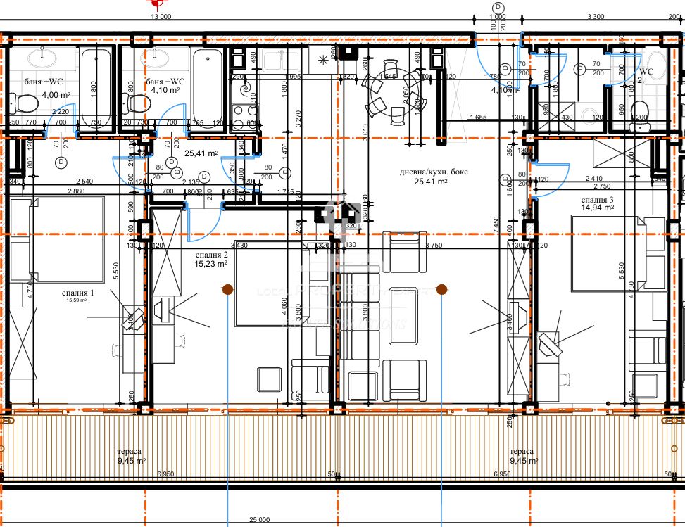 ПРОСТОРЕН ЧЕТИРИСТАЕН ЮЖЕН АПАРТАМЕНТ В ЖИЛИЩНА СГРАДА "ORCHARD" ГР.БАНСКО - 0