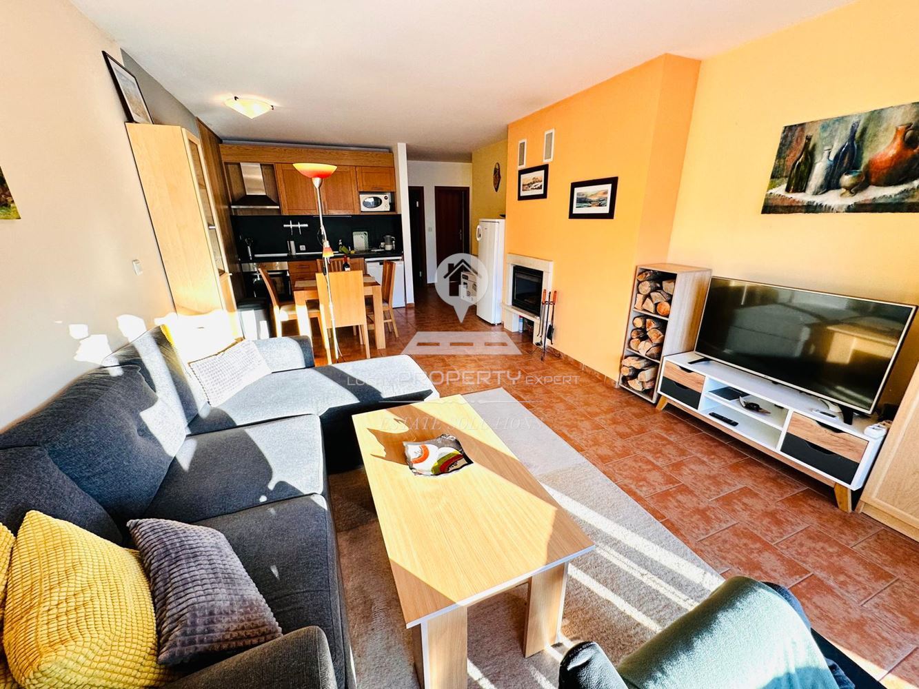 ЮЖЕН ОБЗАВЕДЕН ТРИСТАЕН АПАРТАМЕНТ ПОД НАЕМ В ЖИЛИЩНА СГРАДА "ПРЕСПА", М. ГРАМАДЕТО, ГР. БАНСКО. - 0