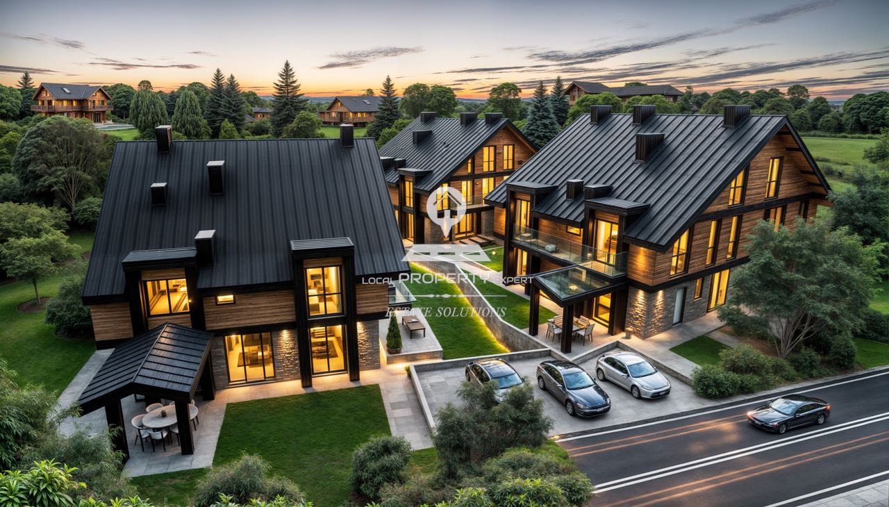 ЛУКСОЗНИ КЪЩИ НА МЕТРИ ОТ СКИ ЛИФТ БАНСКО. - 0