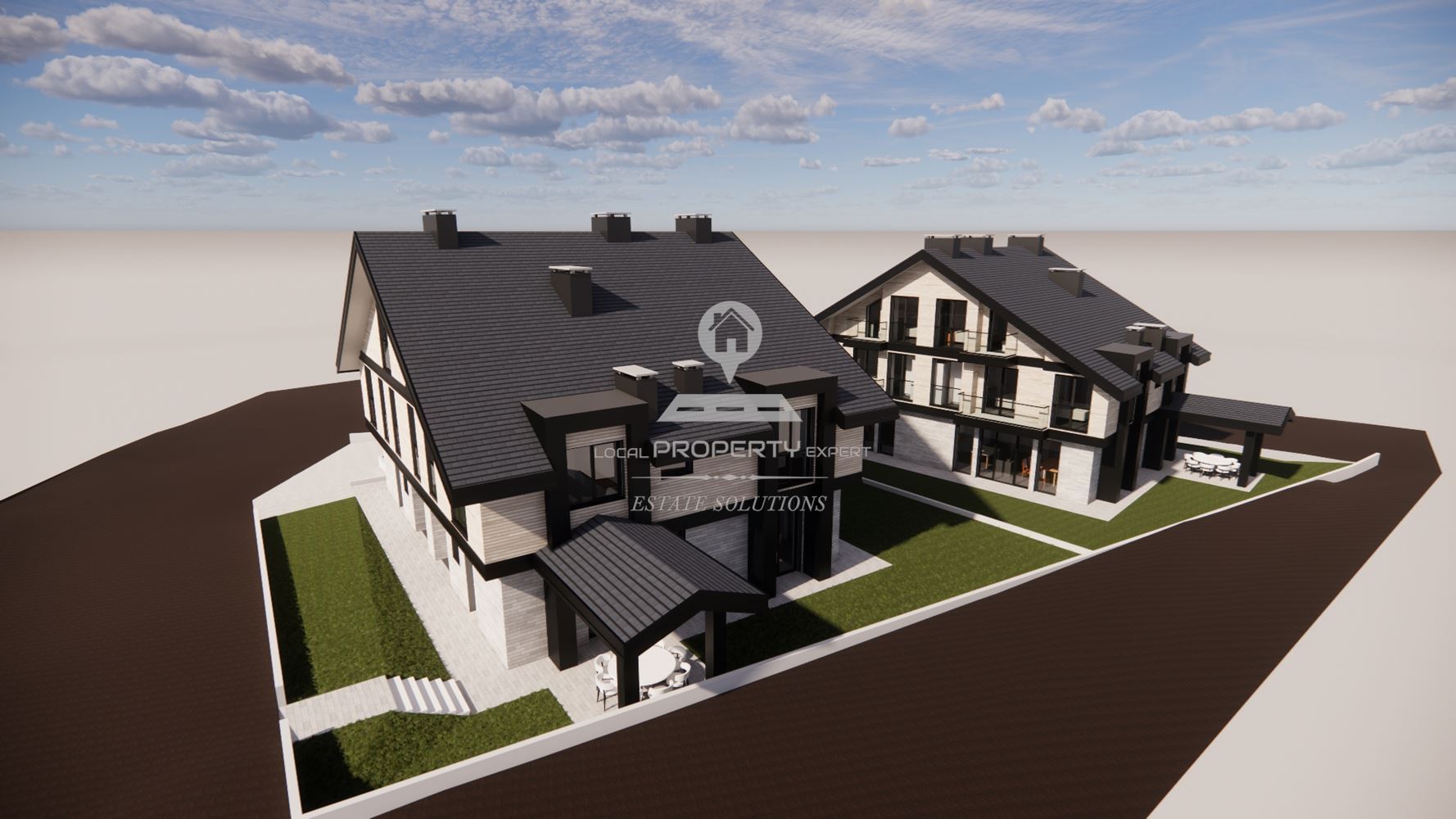 ЛУКСОЗНИ КЪЩИ НА МЕТРИ ОТ СКИ ЛИФТ БАНСКО. - 0