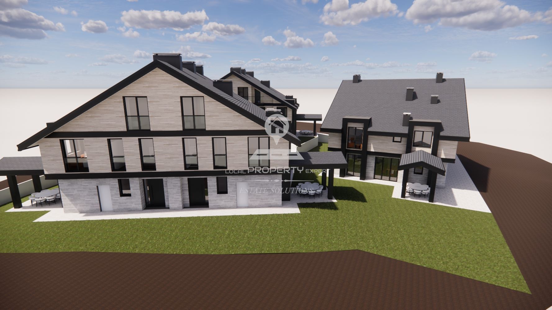 ЛУКСОЗНИ КЪЩИ НА МЕТРИ ОТ СКИ ЛИФТ БАНСКО. - 0