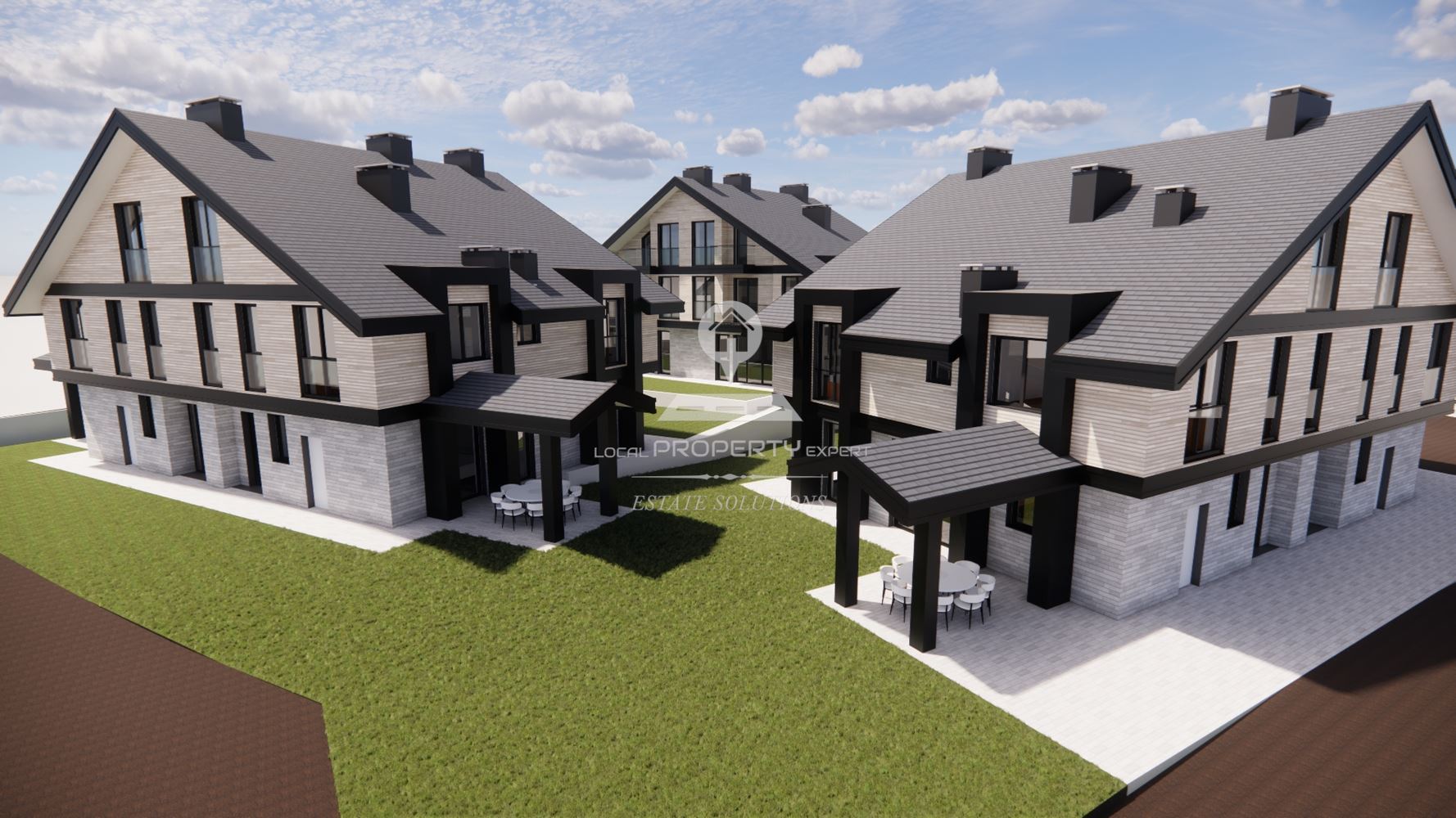 ЛУКСОЗНИ КЪЩИ НА МЕТРИ ОТ СКИ ЛИФТ БАНСКО. - 0