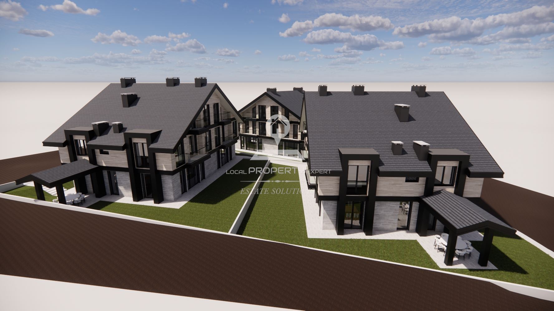 ЛУКСОЗНИ КЪЩИ НА МЕТРИ ОТ СКИ ЛИФТ БАНСКО. - 0