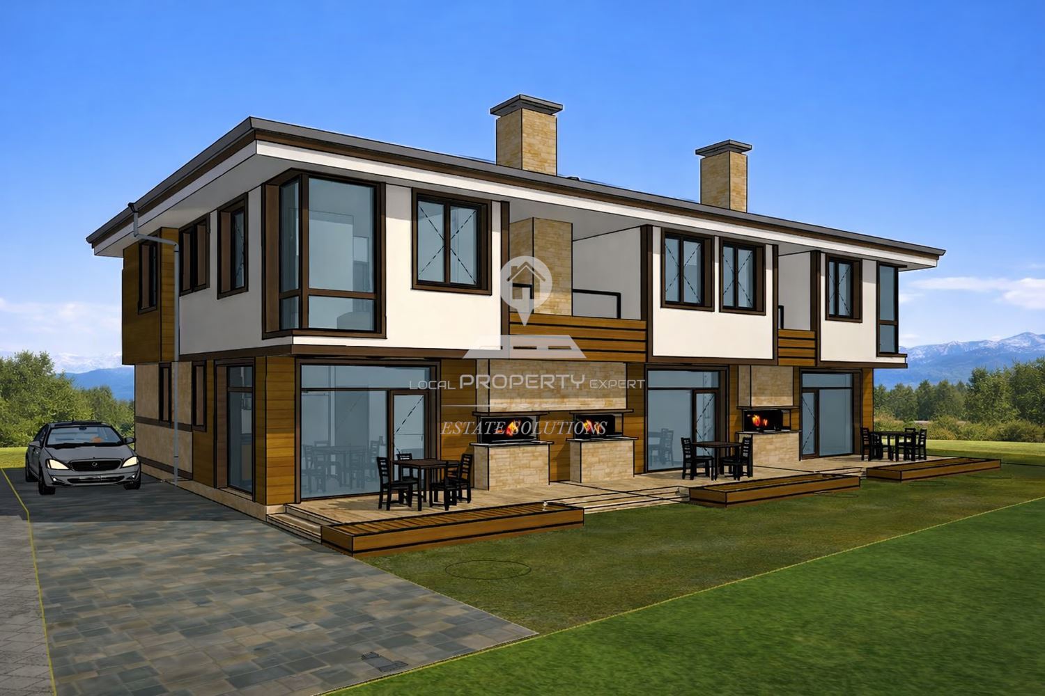 МЕЗОНЕТ СЪС СОБСТВЕН ДВОР И ПАРКОМЯСТО, ГР. БАНСКО - 0